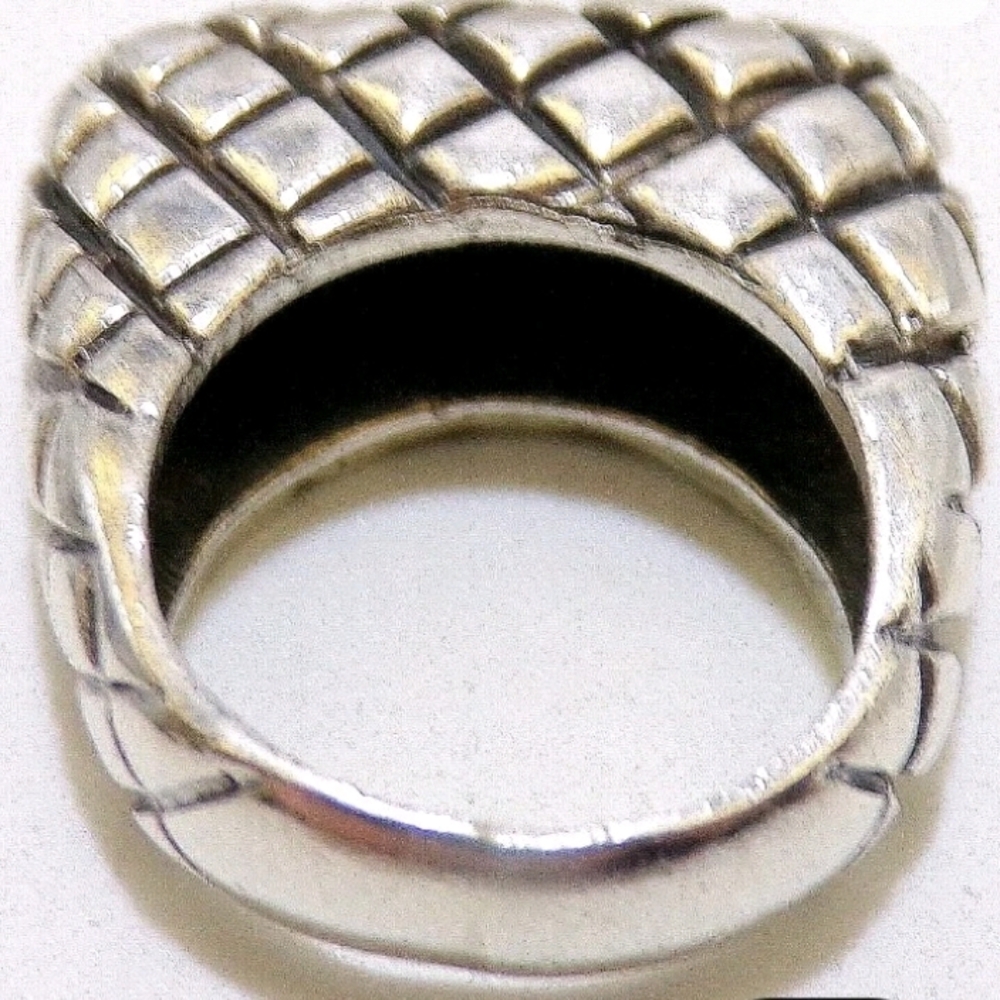 Silver Textured Ring - Picture 2 of 2